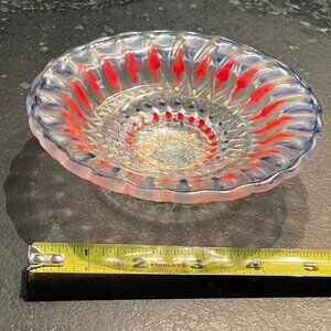 Vintage Unique Glass Bowl for Candy, Trinkets, Dips, Etc.
